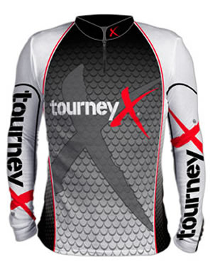 Tourney X Sublimated  Fishing Jersey - front