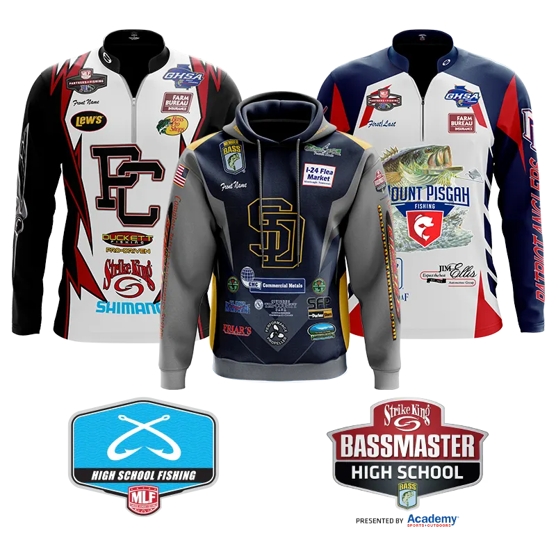 college bass fishing jerseys